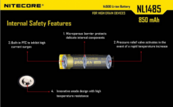 large BATTERY NITECORE NL1485 BALIDIVESHOP 3